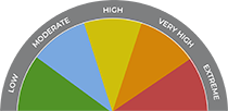 Fire danger meter
