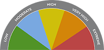 Fire danger meter